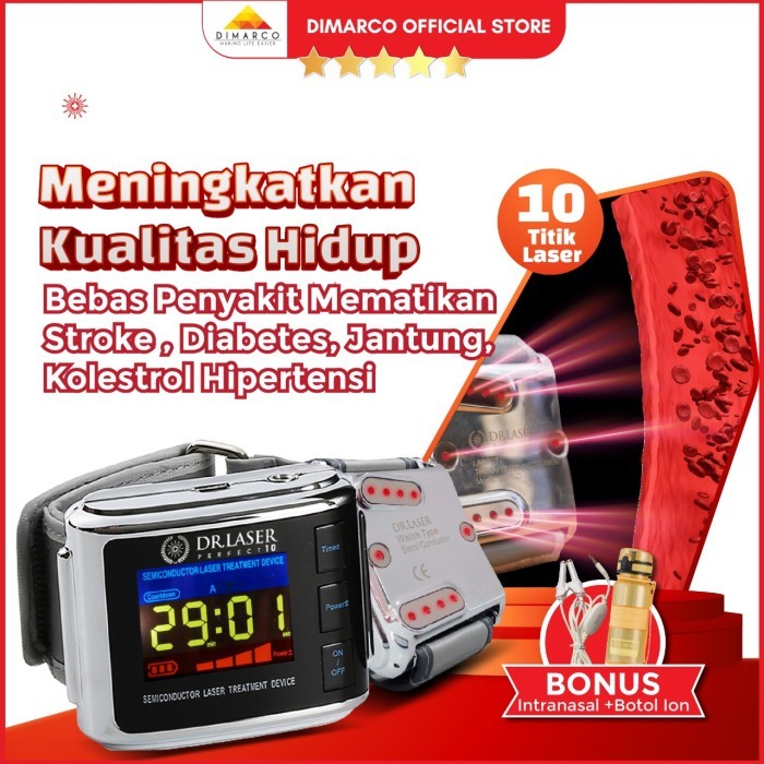 Dr. Laser perfect 10 titik laser jam kesehatan bergaransi