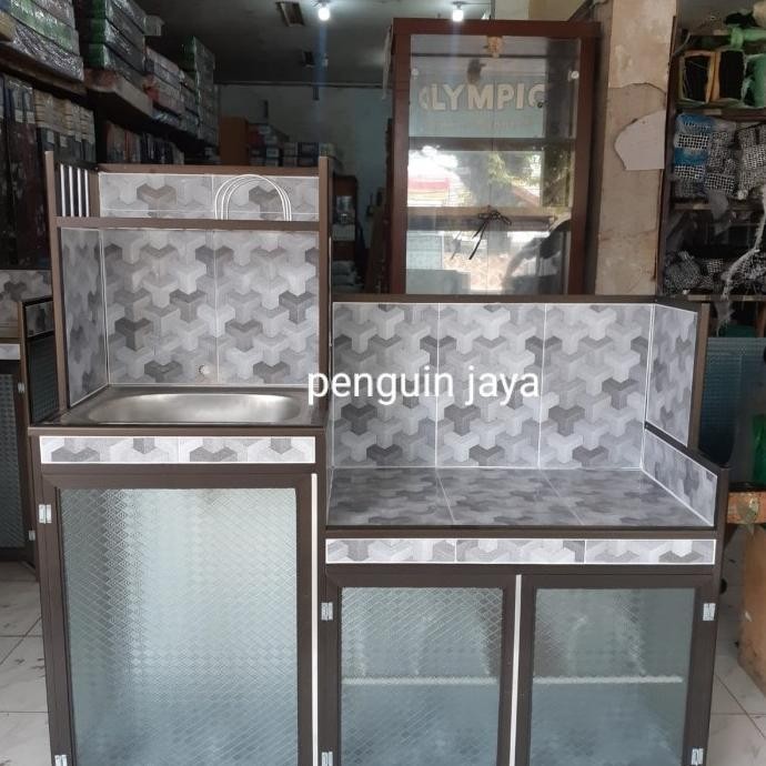 Rak Piring Wastafel/Rak Piring 3 Pintu/Rak Piring Bawah Keramik Meisastore23