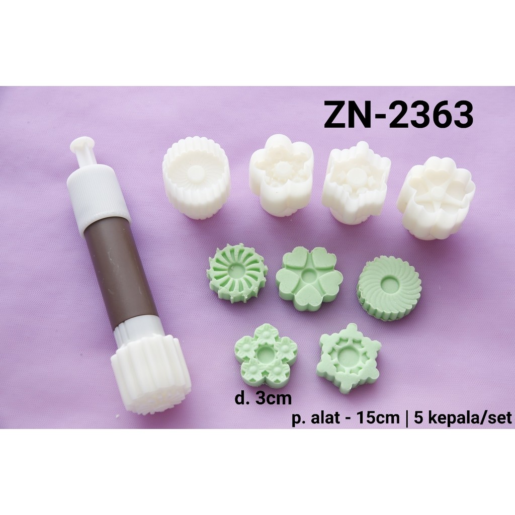 ZN-2363 Plunger cutter cookie cutter kue kering (Plunger Cutter)