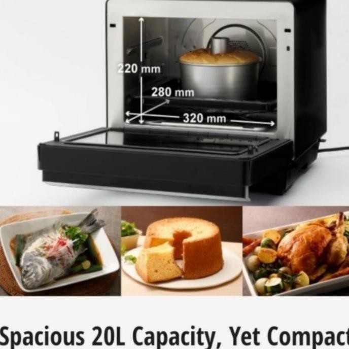 Panasonic Microwave Steam Oven Air Fryer Cubie Nusc180Btte Enggarhamuna