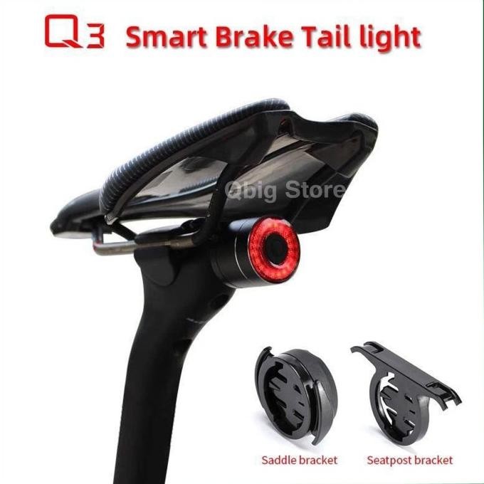 LAMPU BELAKANG SEPEDA ROCKBROS Q3 SMART LIGHT TAIL REAR BRAKE SENSOR