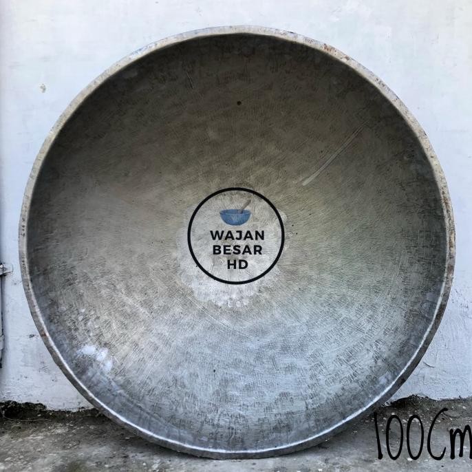 ready wajan besar penggorengan plat besi baja 100 cm