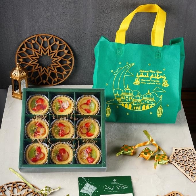 

Tart susu mini buah Hampers idul Fitri paket isi 9