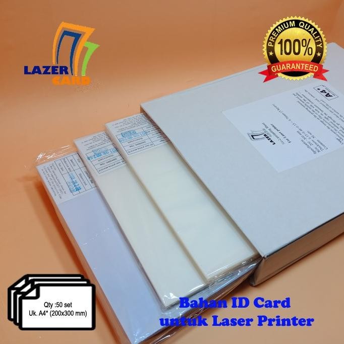 

Promo PVC BAHAN ID CARD PUTIH 50 SET (UNTUK LASER PRINTER) COD