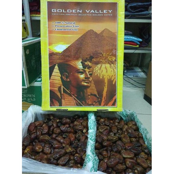 

(EXPIRED PANJANG) KURMA GOLDEN VALLEY CURAH 10KG MESIR VALEY 10 KG