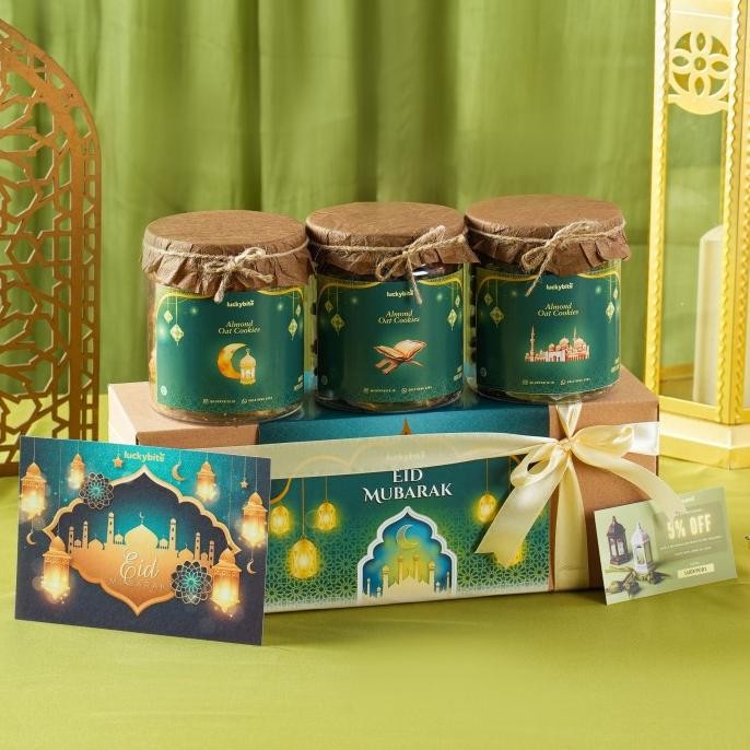 

Hampers Lebaran Idul Fitri / Parcel Lebaran (Ramadhan) - Cookies 3 Jar