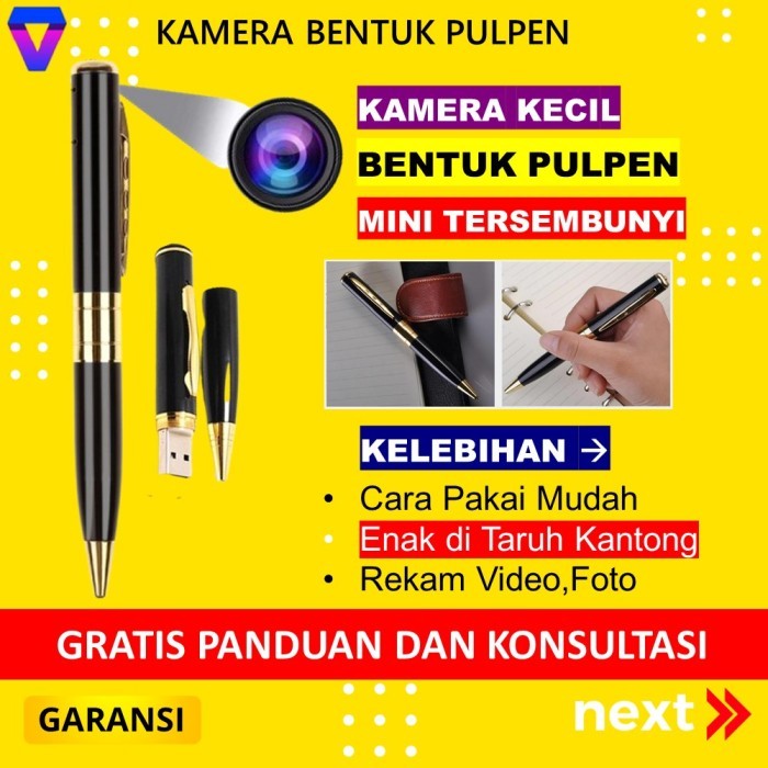 Terlaris SPY CAM CAMERA CCTV MINI KAMERA PENGINTAI KECIL CAMERA BENTUK PULPEN SALE