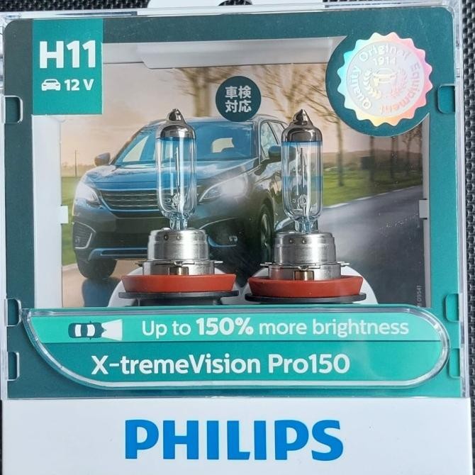 Bohlam Lampu Rush Terios New Pajero Fortuner Philips H11 Xtremevision