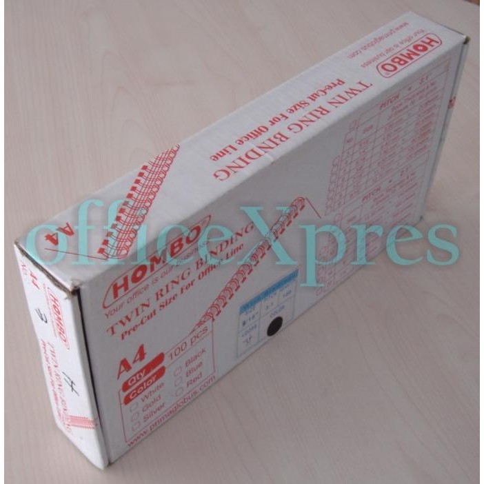 

Promo Spiral Kawat/Ring Kawat/Twin Ring A4 3/4" 23 Loops Hombo COD