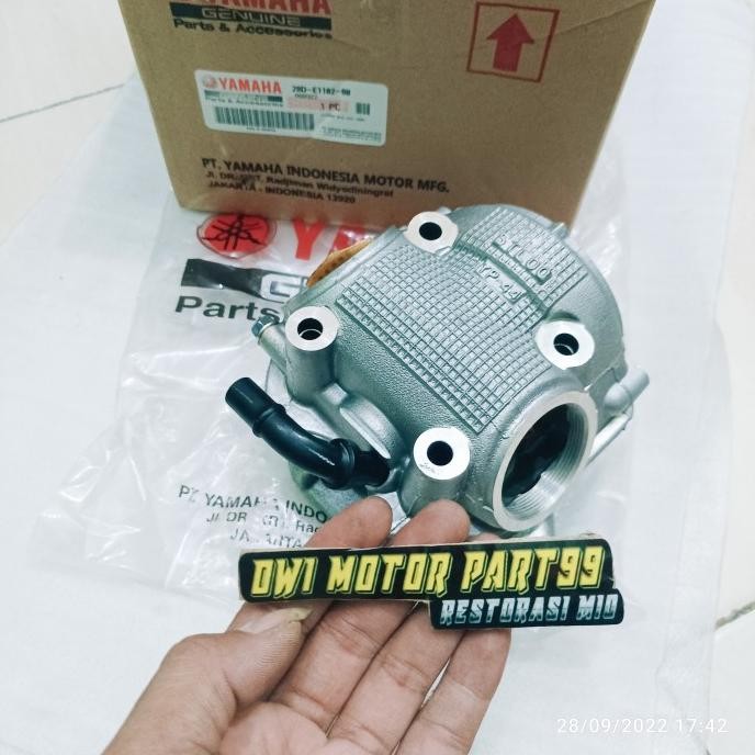 CLYLINDER BLOK HEAD MIO SPORTY SMILE ORIGINAL YAMAHA