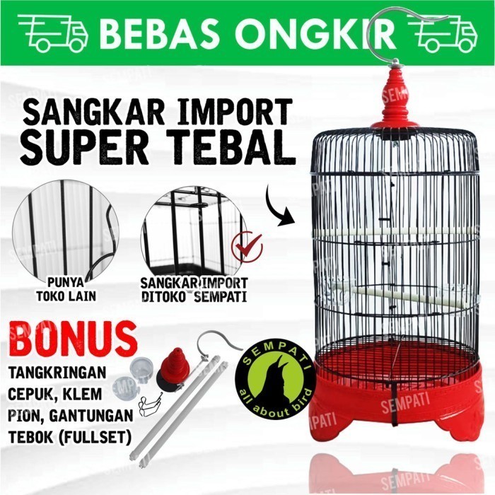 SANGKAR BESI IMPORT KANDANG BURUNG PLECI CIBLEK KOLIBRI DLL SPBIM