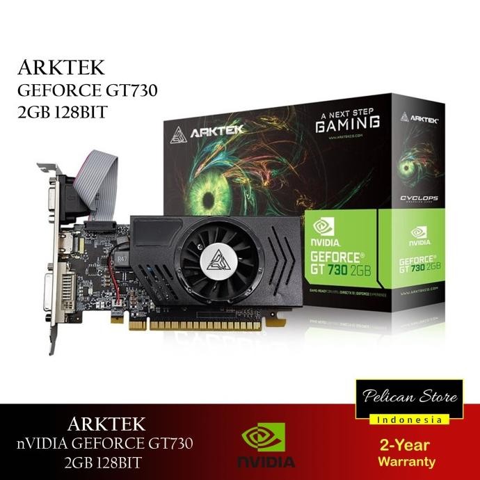 BARU ARKTEK NVIDIA GEFORCE GT730 2GB 128BIT LP GRAPHICS CARD VGA