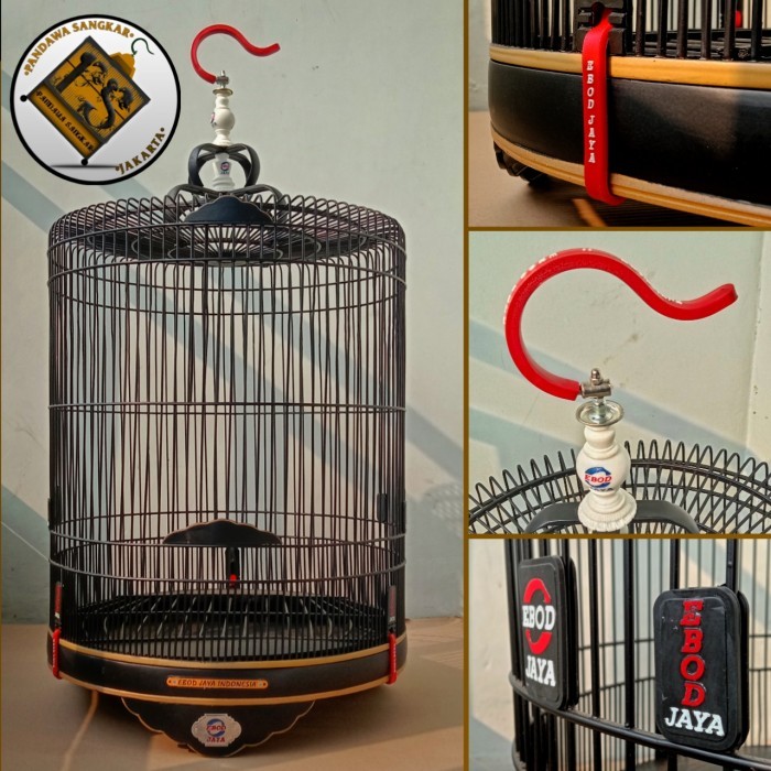 SANGKAR/KANDANG MURAI EBOD JAYA KLASIK HITAM No. 2