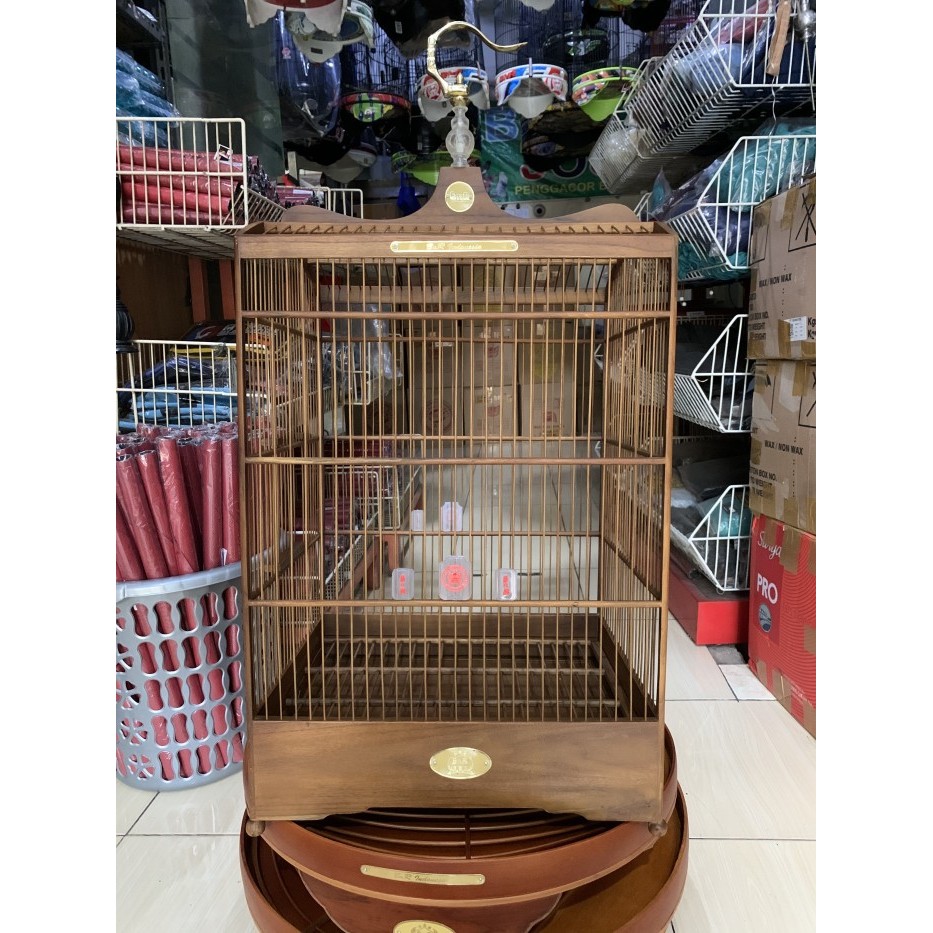 SANGKAR KANDANG KOTAK BNR REBORN PREMIUM JATI NATURAL DOF NO 2