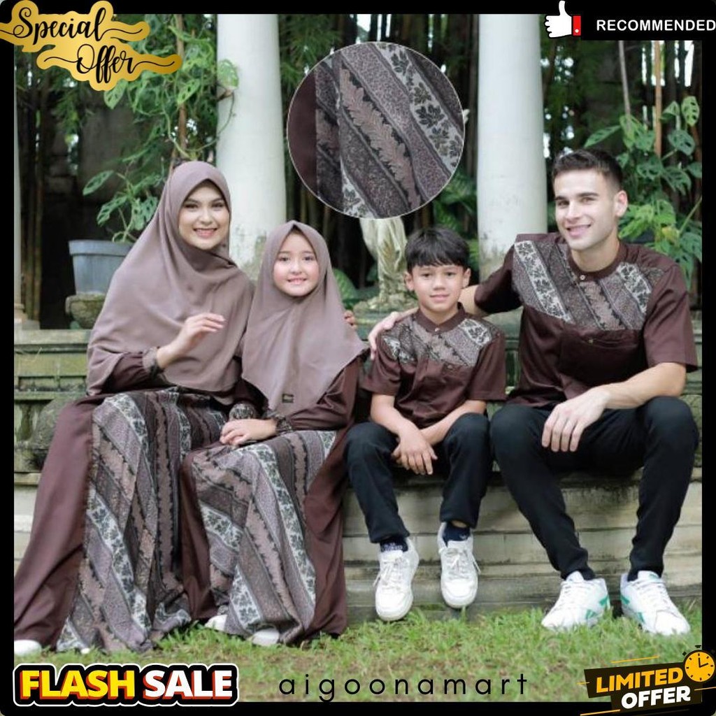 Baju Gamis Batik Anak Perempuan Gamis Anak Hilya Michan Baju Batik Anak Perempuan 2Tahun Ke Atas Gam