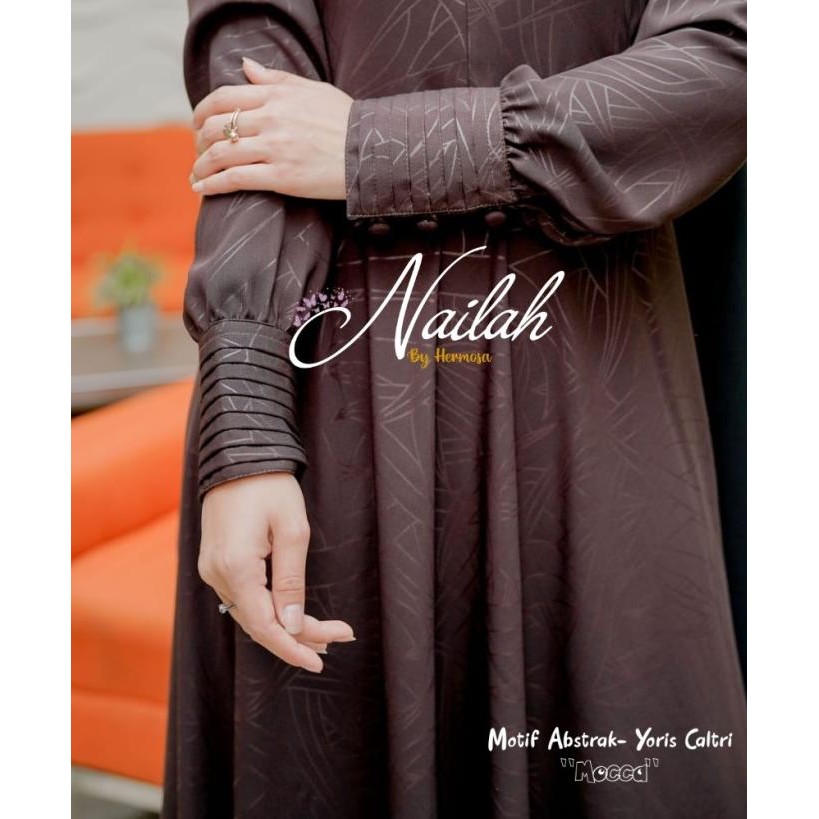 GAMIS EMBOS HERMOSA YORIS CALTRI COKLAT/EMBOS COKELAT/GAMIS COKELAT GAMIS LEBARAN 2025 DRESS MODEL T