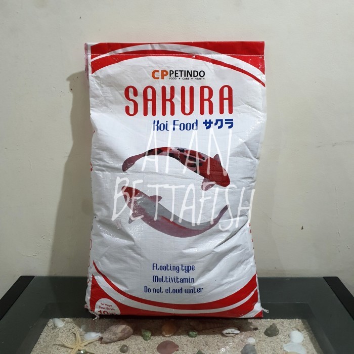 Pakan Ikan Koi Sakura Koi Food 10kg 5mm / Pelet Ikan Koi 10 kg 5 mm
