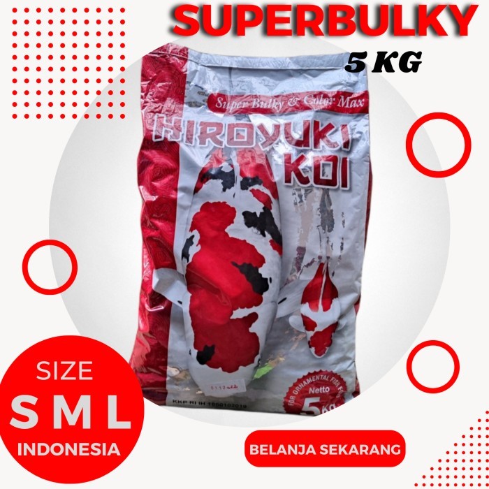 Pakan Koi Hiroyuki Super Bulky & Color Max size M