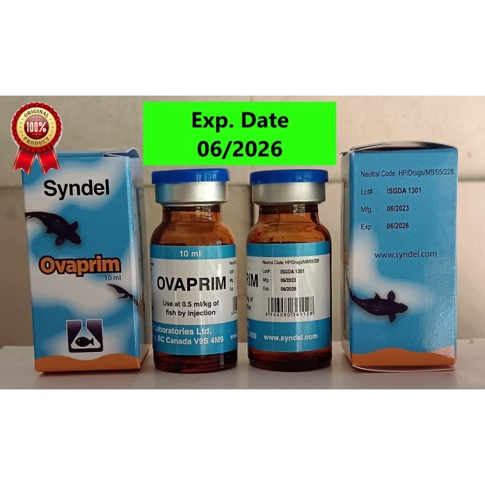 Ovaprim Syndel 10 ml (Bogor) untuk ikan