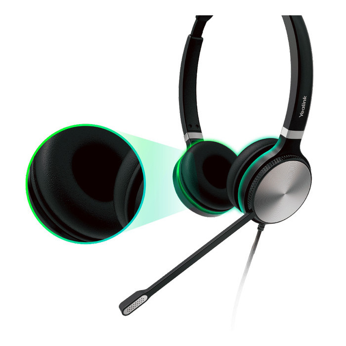 Headset Yealink UH36 - Call Center USB Headset - Dual Headset UH36 Berkualitas