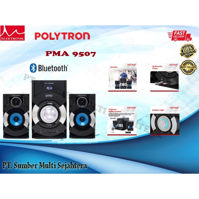 Polytron Active Speaker Bluetooth PMA 9507 / PMA9507 Terbaru Berkualitas