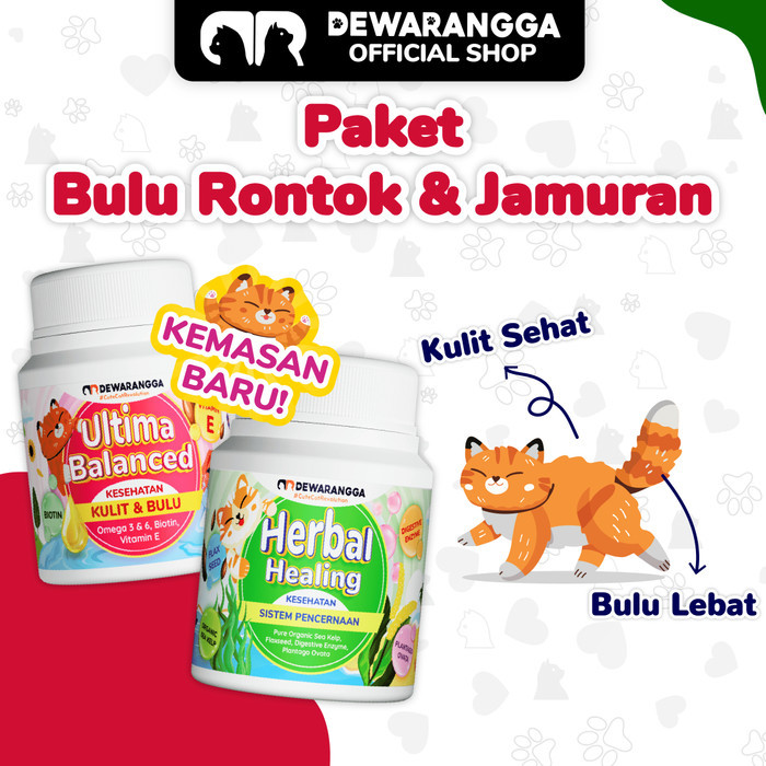 Vitamin Bulu Kucing Rontok dan Jamur Dewarangga. Obat Kucing Rontok