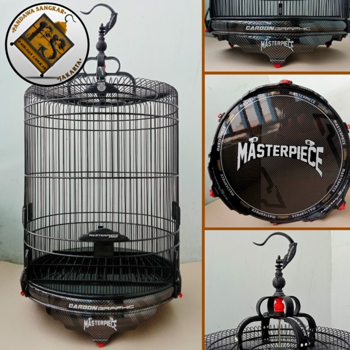 SANGKAR/KANDANG MURAI MASTERPIECE CARBON JERUJI FIBER