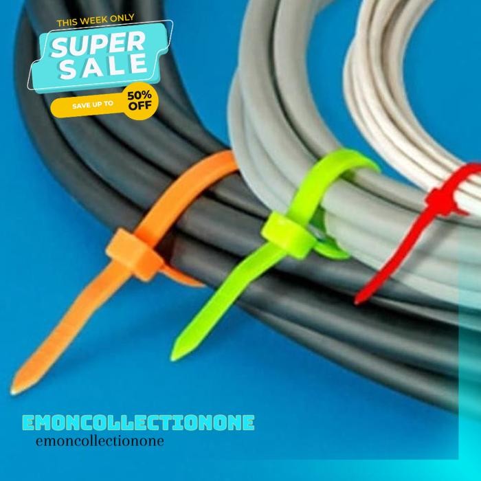 

TIES KABEL TIS TIE KLIP 2.8X250MM ISI KABEL TIES CABLE PANJANG 100PCS KUALITAS PRODUK TERBAIK