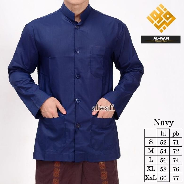 Berkah Sale Baju Koko Pria Dewasa Lengan Panjang 2024 Baju Koko Haibah Model Ammu Saku Depan Exclusi