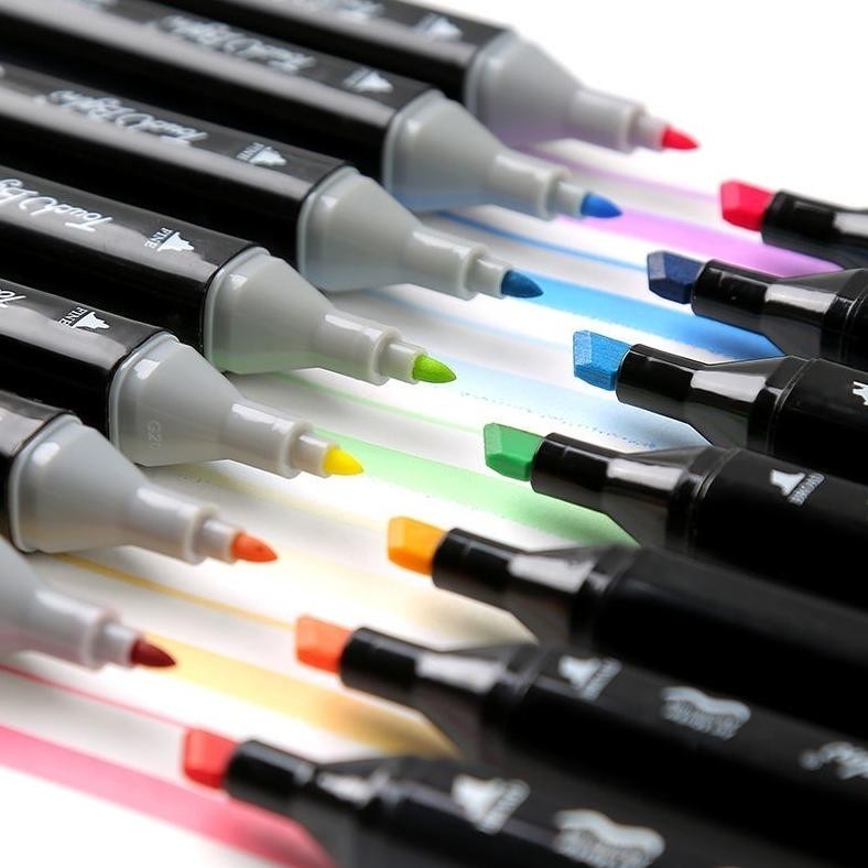 

Terlaris Estation - Spidol Warna Warni 1 Set Sketch Marker 2 Tip Touch Marker 48/60/80 Warna Diskon