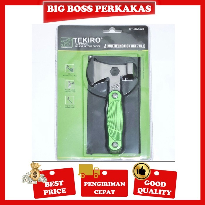 TERBARU Palu Kapak Lipat Tekiro Multifungsi 7 In 1 / Palu multifungsi