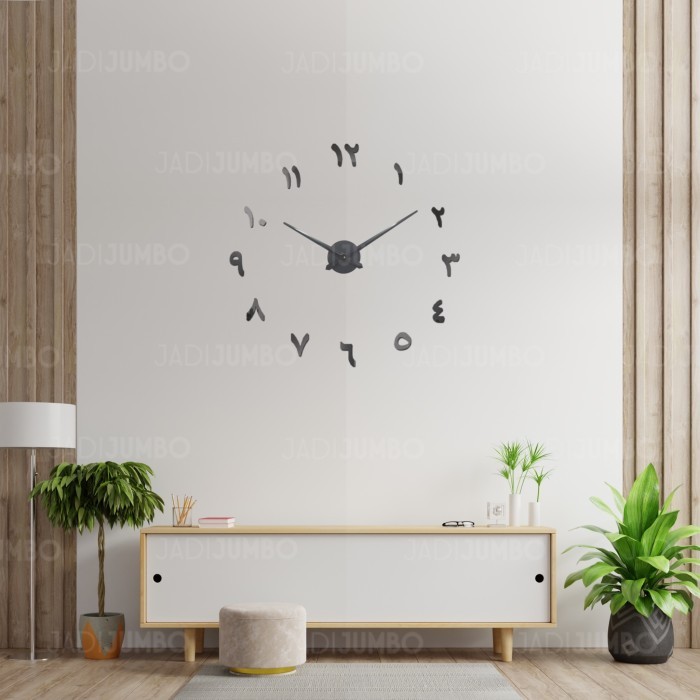 Jam Dinding Jumbo Arabic Diy Clock Raksasa Besar Jadijumbo