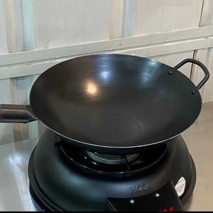 Wajan Wok Baja Premium Seasoning Anti Lengket