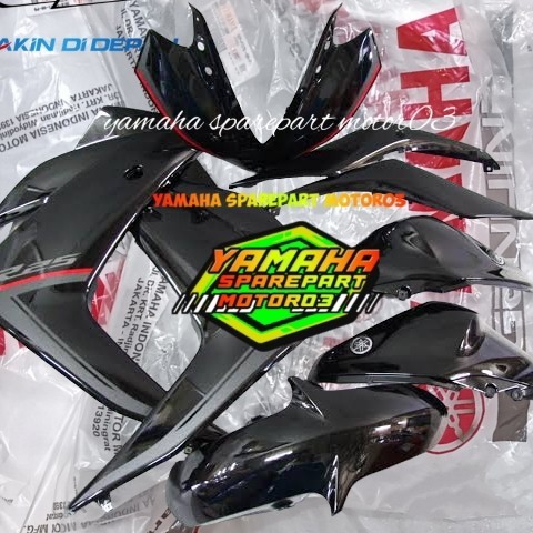 COVER BODY HALUS SET YAMAHA R25 HITAM ORIGINAL