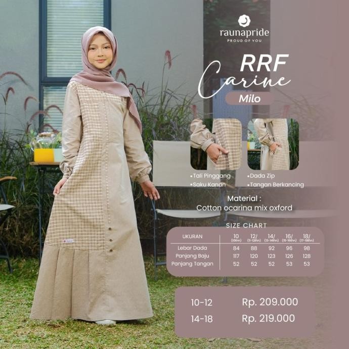 Gamis Remaja Anak Perempuan Sarimbit Carine Raunapride Couple Keluarga Novitaasni3