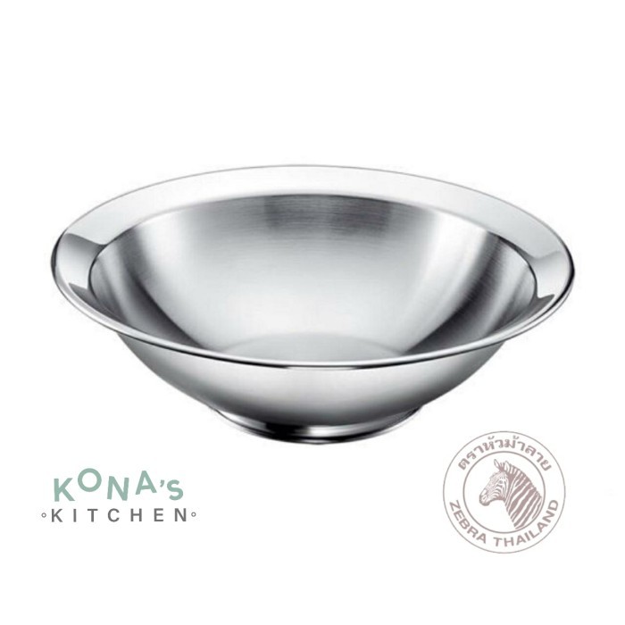 Zebra Noodle Bowl 19 Cm (136013) / Mangkuk Mie Stainless