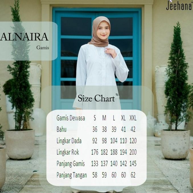 baju gamis wanita katun toyobo putih polos dress muslim alnaira jhn Terlaris