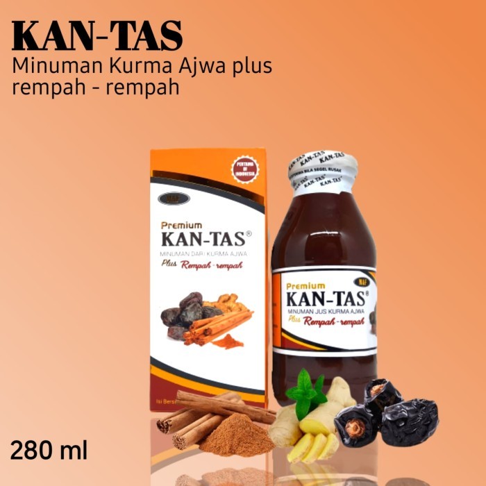 

KANTAS Minuman Jus Kurma Ajwa Plus Rempah-rempah Premium 280 mili