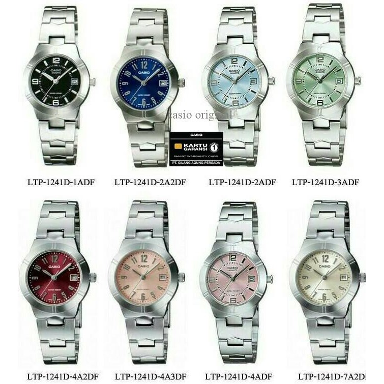 JAM TANGAN WANITA CASIO LTP 1241D-2A LTP-1241D LTP-1241 ORIGINAL RESMI Terlaris