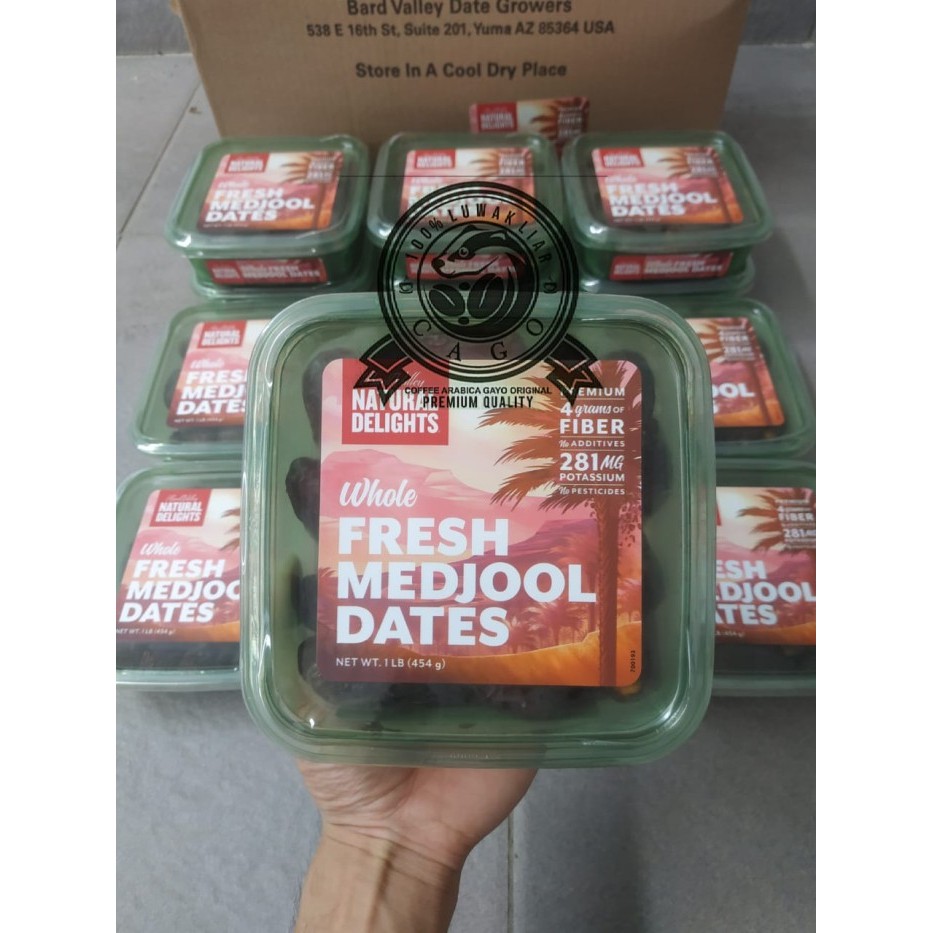 

Kurma Medjool Bard Valley USA 1 Dus (Isi : 12 pack) Fresh Import