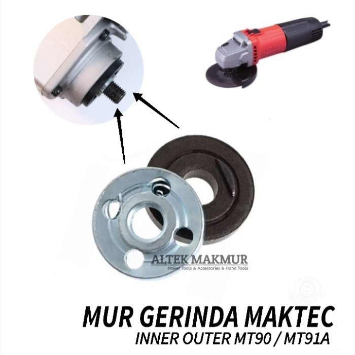 """] Ring Gerinda Maktec MT90 MT91 / Mur Flange Set Inner Outer MT 90 MT 91