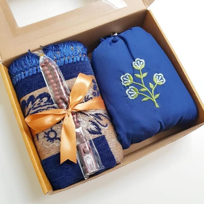 ```````] [BARMU] PAKET MUKENA DAN SAJADAH TURKI PACKING BOX KADO GURU HADIAH ULANG TAHUN WEDDING HAM