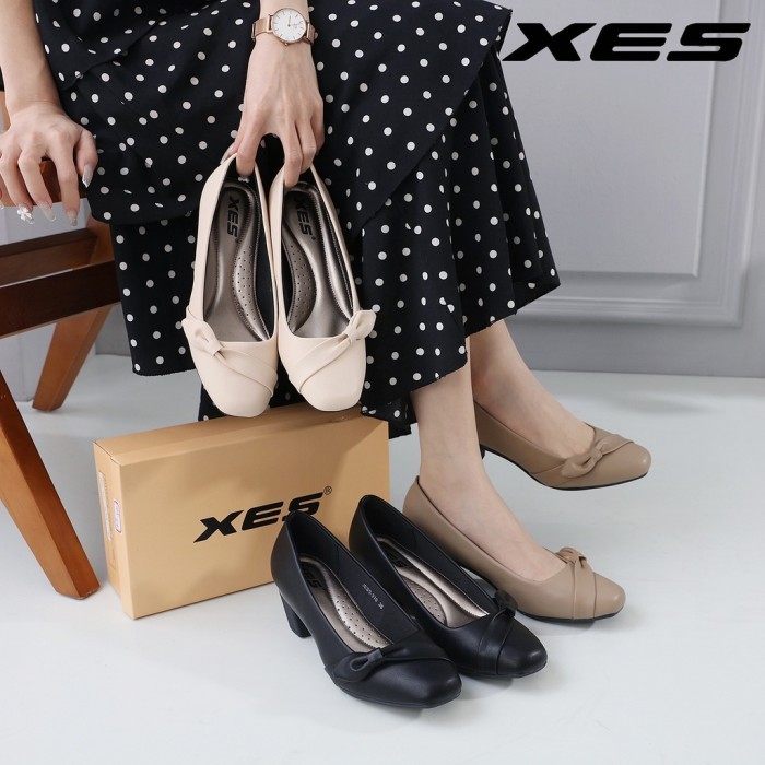 Xes Jess-310 / Sepatu Pantofel Wanita Hitam Import 5Cm