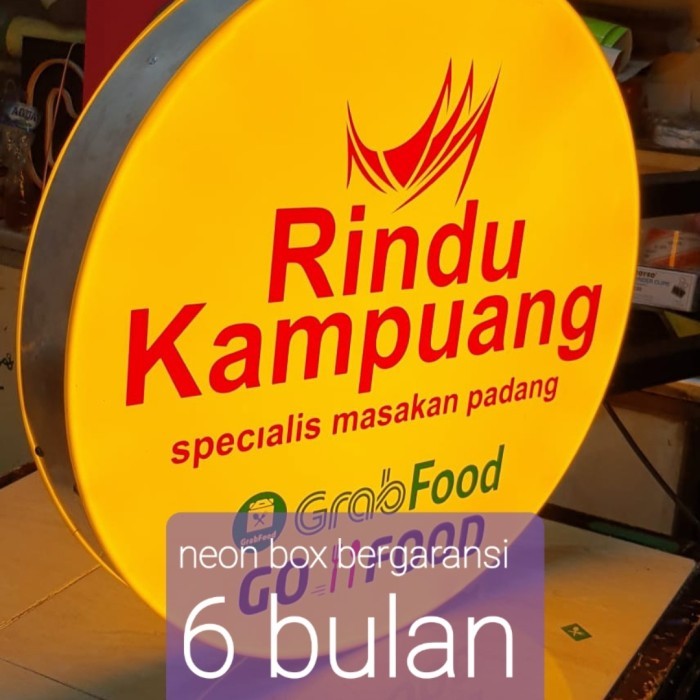 Neon Box Bulat Diameter 40 Cm