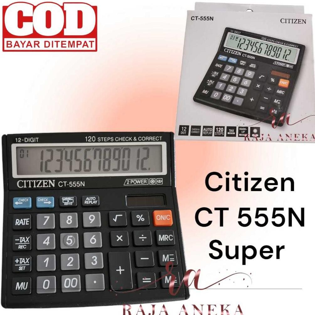 

PROMO Calculator Citizen CT 555 Warna Pastel Kalkulator CITIZEN 555N 555 N 12 DIGIT CHECK ULANG CHECK CORRECT ol-133