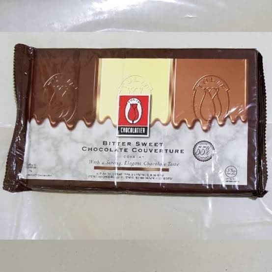 

Tulip dark couverture 1 kg blok Bittersweet dcc blok couverture coklat