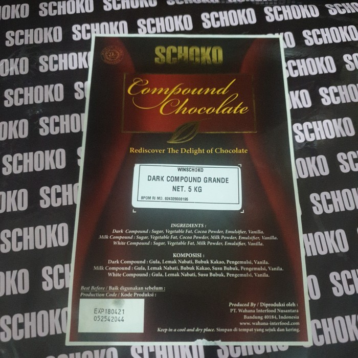 

Schoko compound dark 5kg