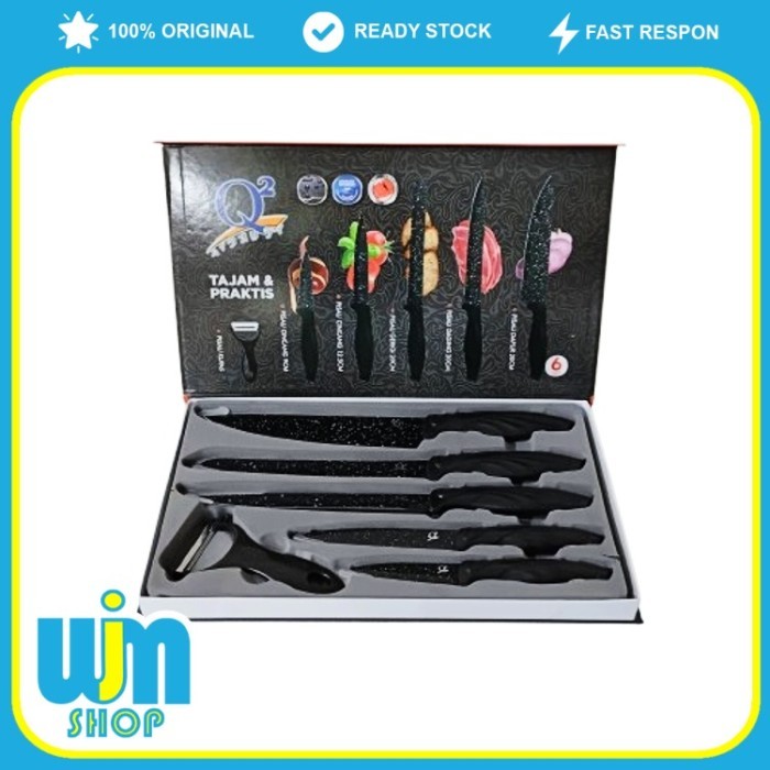 BERMUTU Q2 106 PISAU DAPUR SET WJM KODE 1345