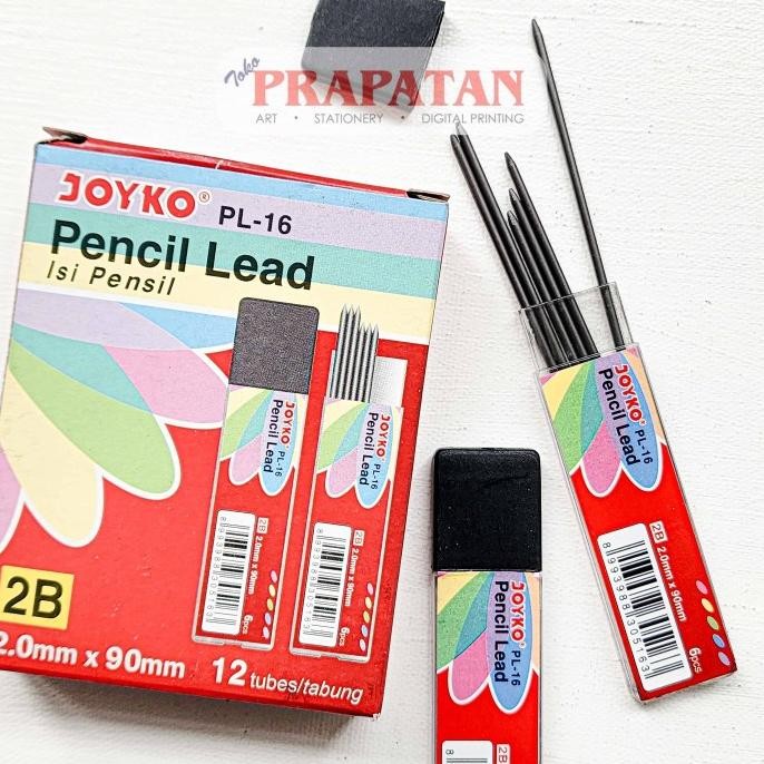 

hanya disini] Joyko Mechanical Pencil Lead Refill 2.00 2B | Isi Pensil Mekanik