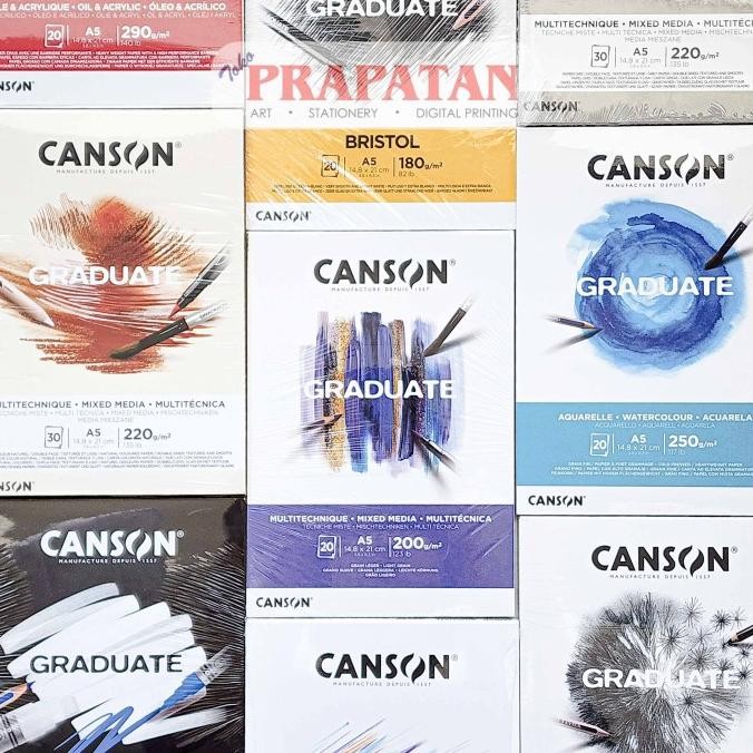 

{{{{}}] GRADUATE Canson Drawing Pad A5 | Mix Media | Watercolor | Sketch